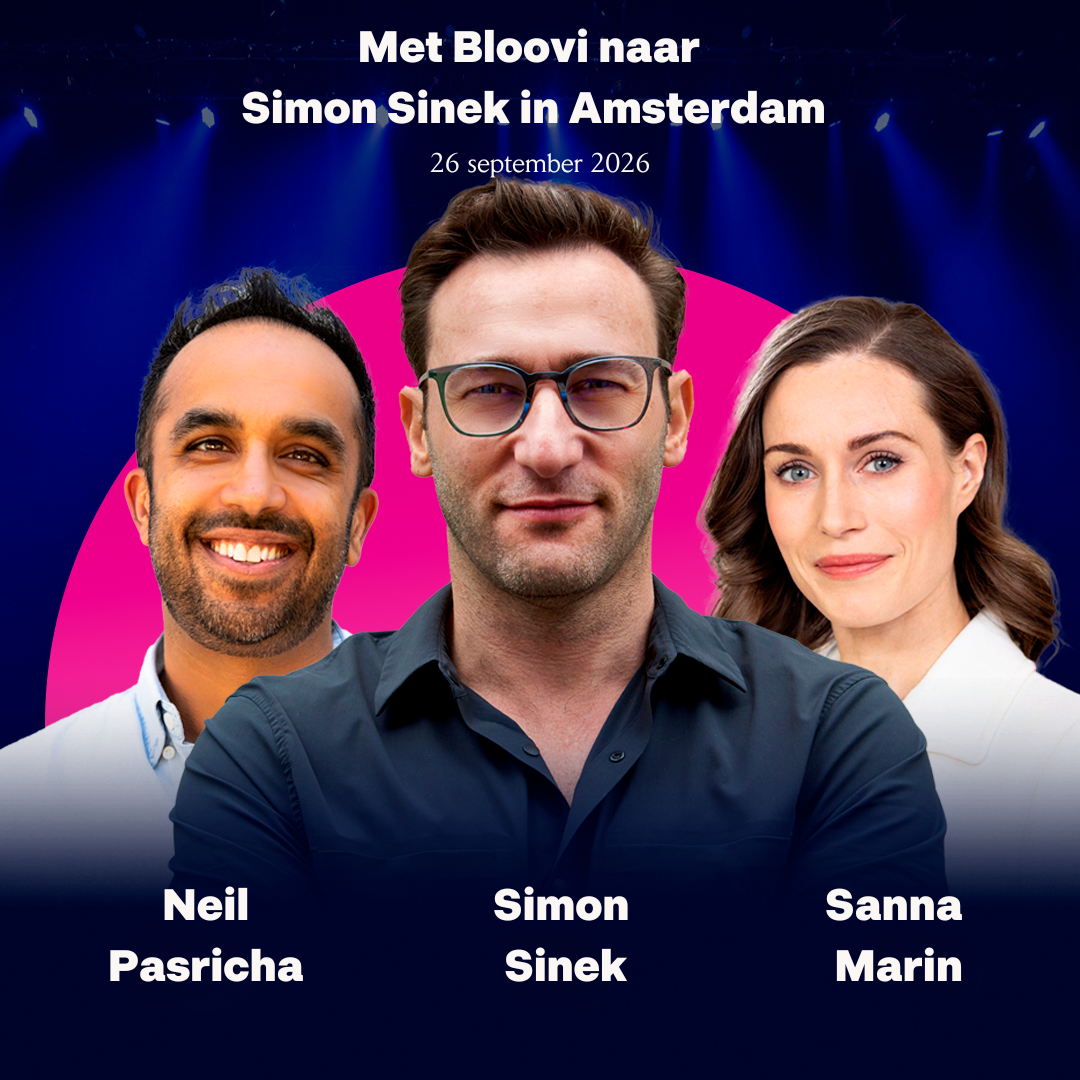 Met Bloovi naar Simon Sinek in Amsterdam - Reeds 37 van de 100 geboekt